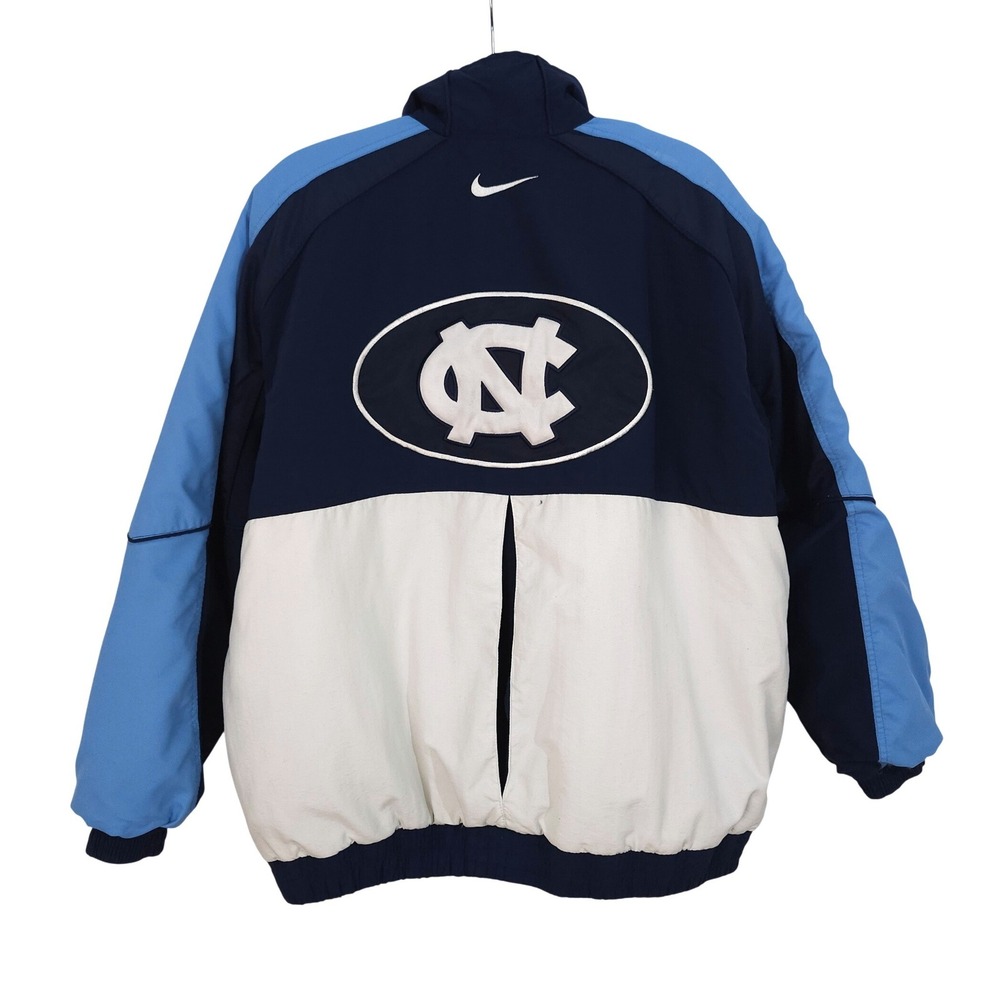 Vintage Nike Team Sports UNC North Carolina Tar Heels Puffer Jacket Mens Medium